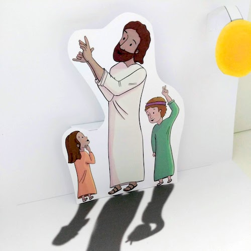 Fun Jesus plays with children Bible craft