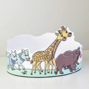 Noahs ark and animals Bible craft for little kids