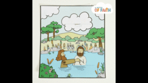 Jesus Baptism Bible craft