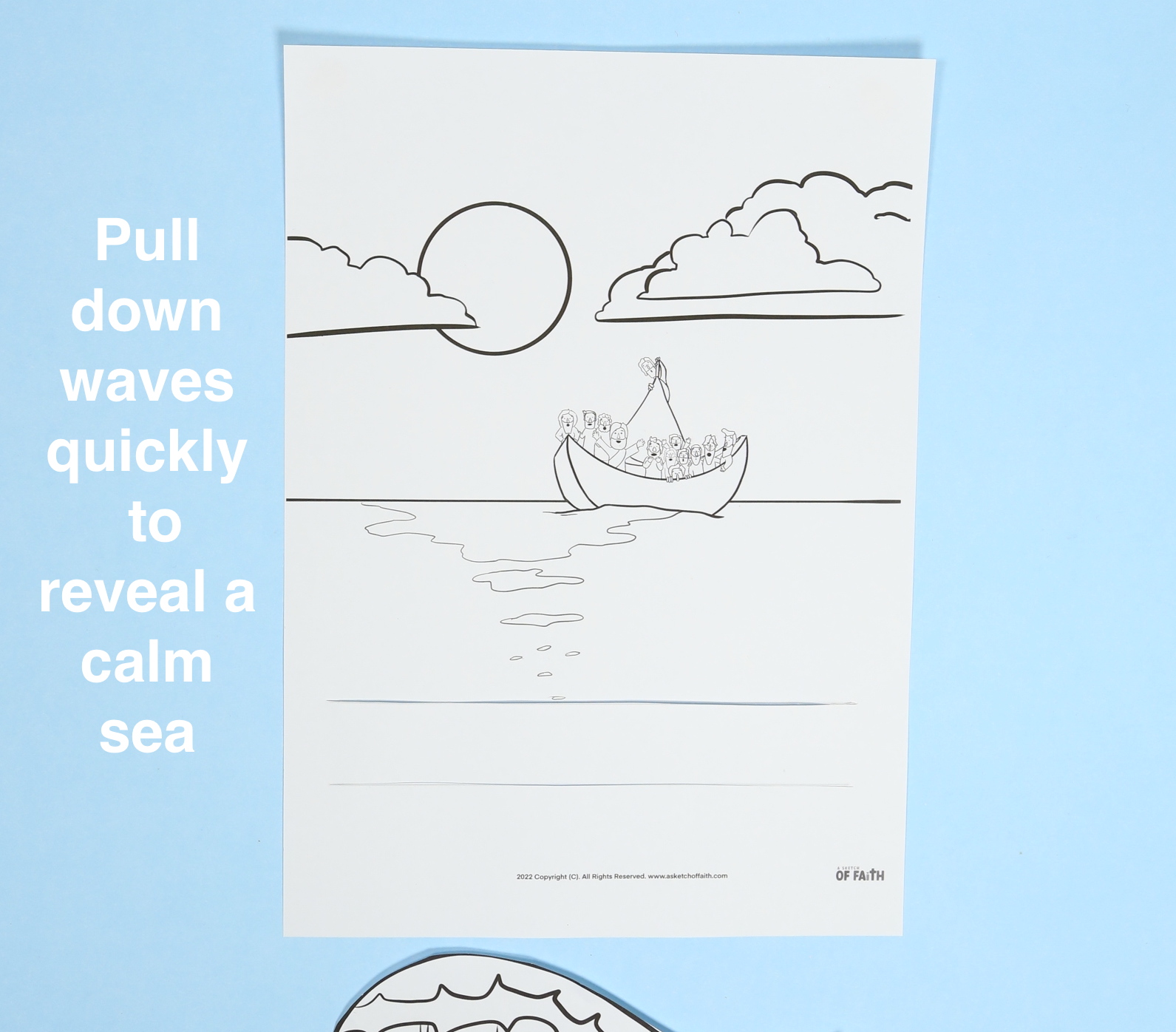 jesus calms a storm craft instructions 1