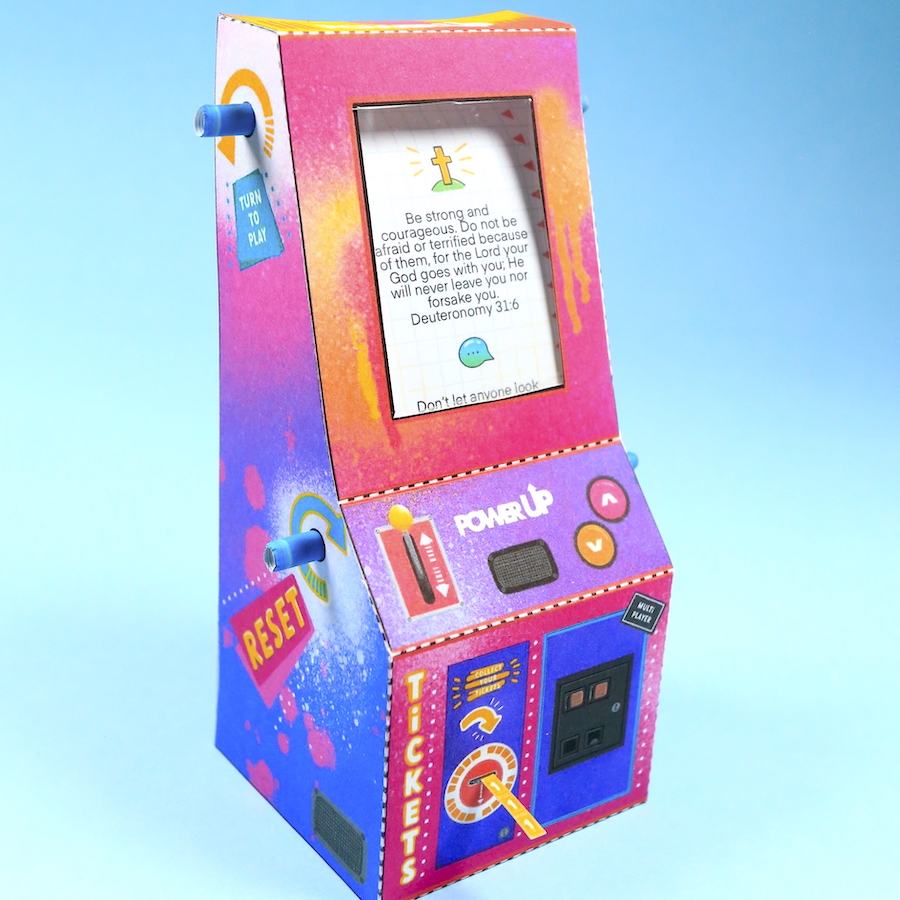 ARCADE GAME BIBLE PROMISE CRAFT printable