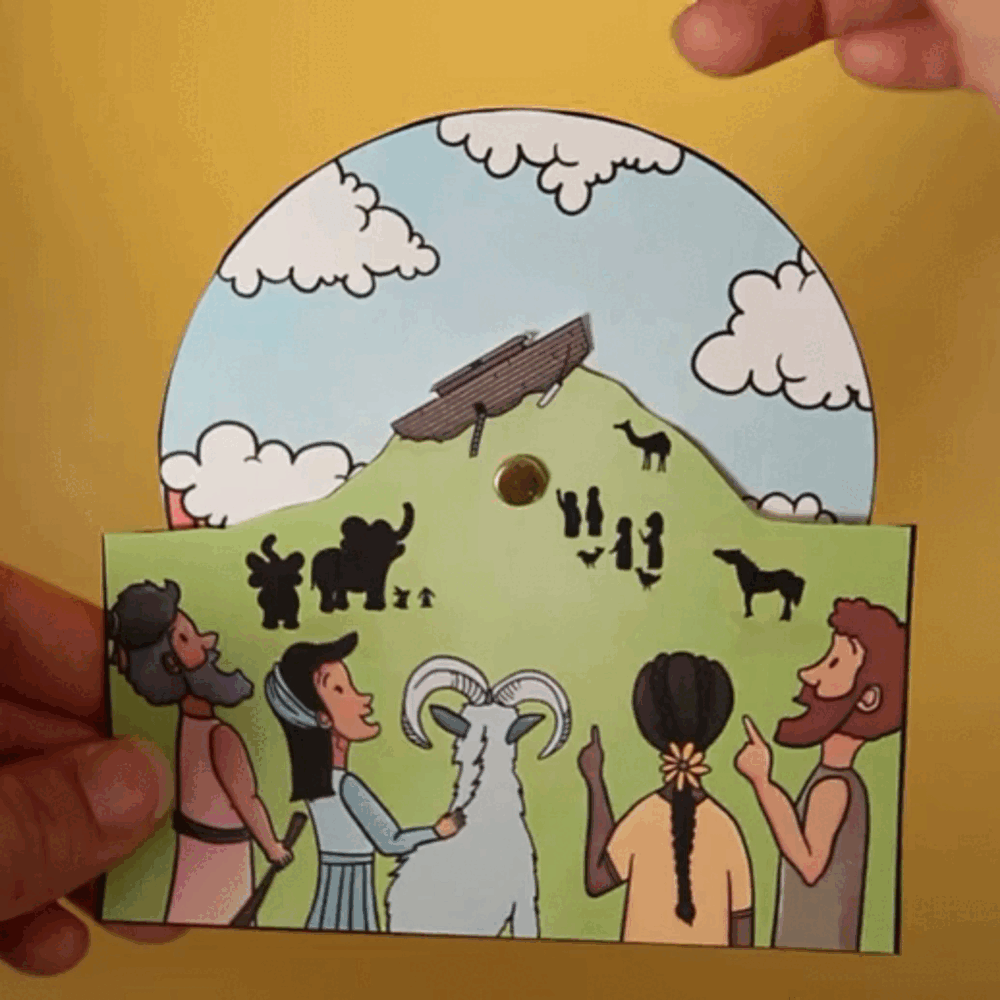 Noah's ark rainbow craft