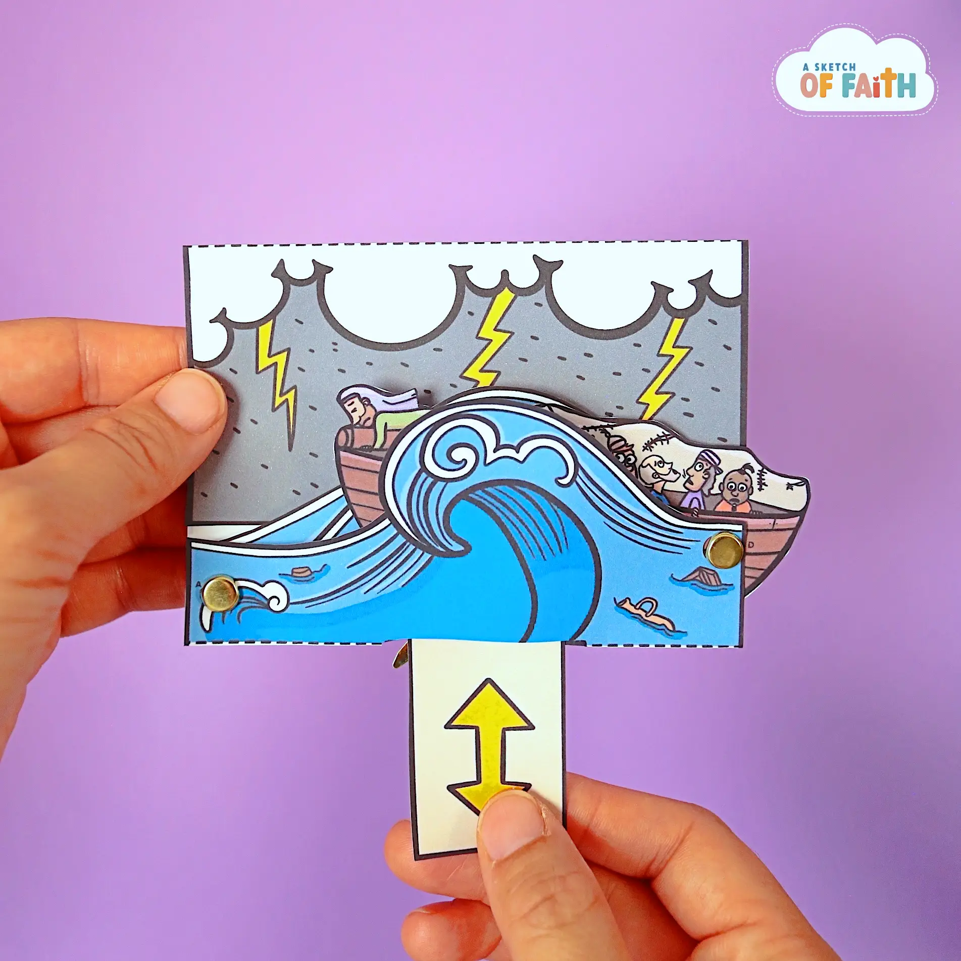 Apostle Paul in a storm craft