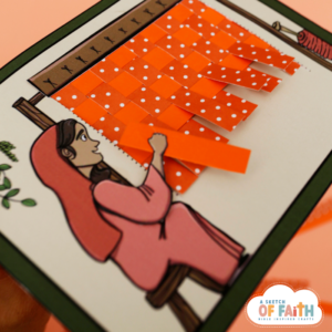 Act 9 Dorcas weaves for the poor Bible craft