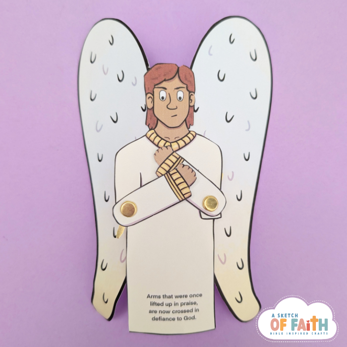 Lucifer rebellion in heaven Bible craft 1