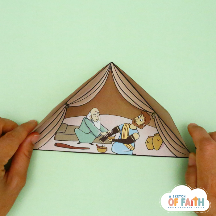 Jacob tricks Isaac Bible Craft photo