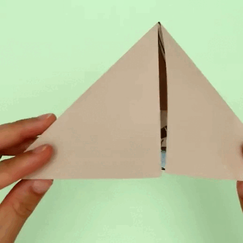 GIF showing how to open a Bible craft based on the Bible story of Jacob tricking Isaac