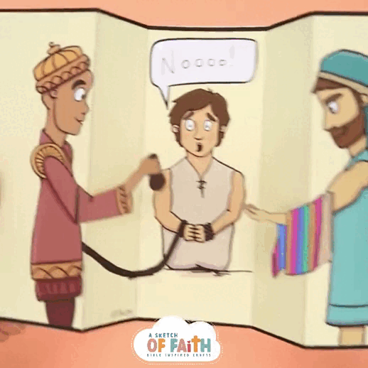 Joseph sent to Egypt Bible craft for kids
