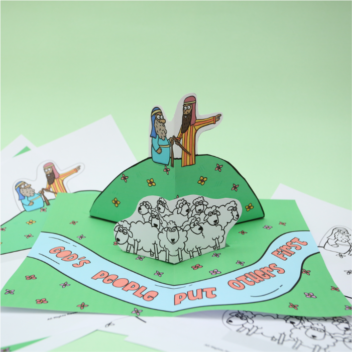 Abram lets lot choose first paper download Bible craft for kids