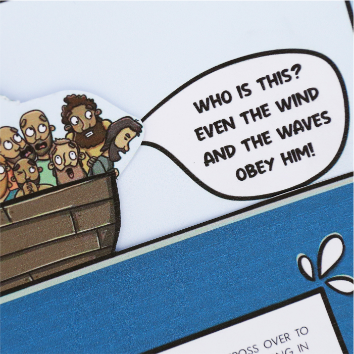 Jesus calms the storm Bible craft for kids