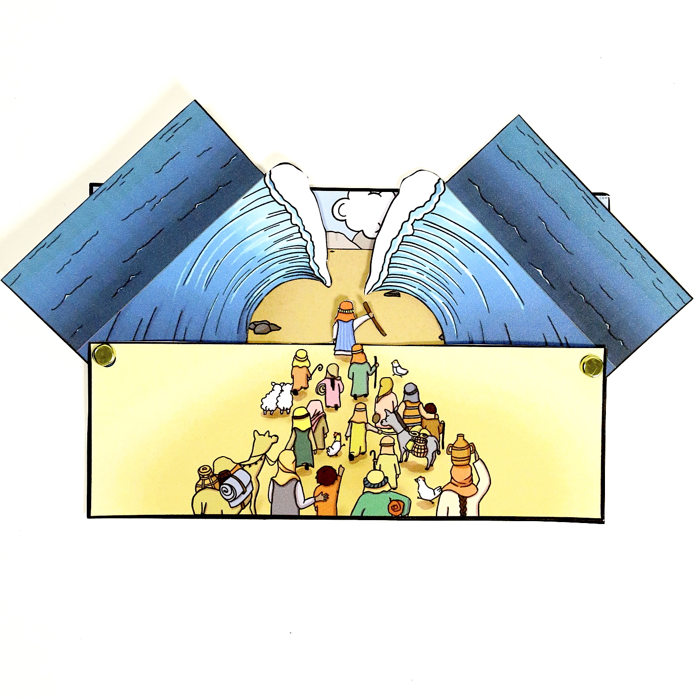 moses parting the red sea craft for kids