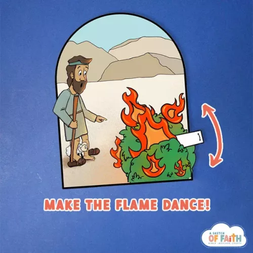 Moses_and_the_burning_bush_craft_1 moses and the burning bush craft
