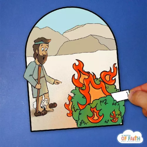 Moses_and_the_burning_bush_craft_2 moses and the burning bush craft