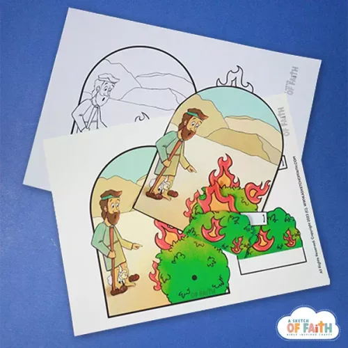 Moses_and_the_burning_bush_craft_3 moses and the burning bush craft with printables