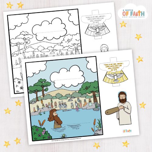 bible craft Jesus Baptism