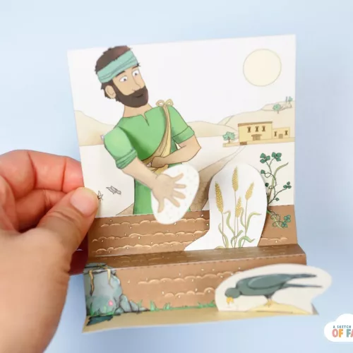 parable of the sower craft 1 close up photo parable of the sower paper Bible craft for kids