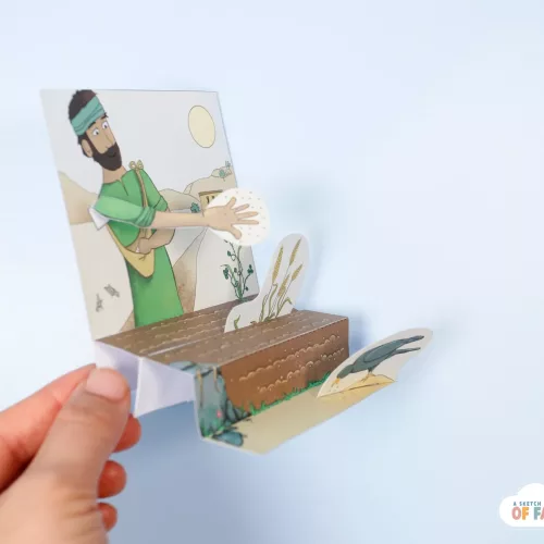 parable of the sower craft 2 angle view parable of the sower paper craft for kids lesson