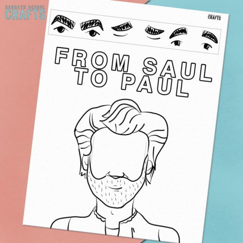 saul becomes paul craft for little kids